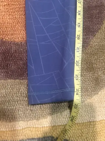 Athlete Body Blue Print Pattern Butter Soft Athletic Workout Yoga Leggings XS