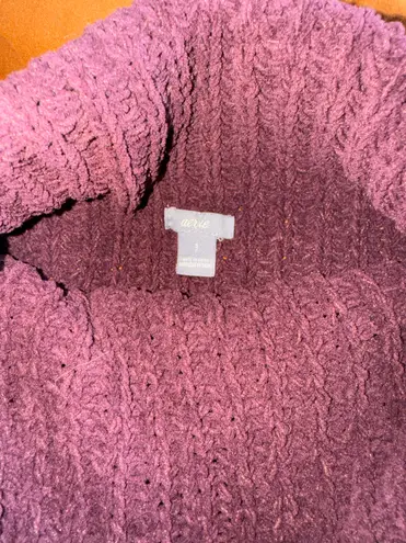 Aerie Purple Oversized Sweater