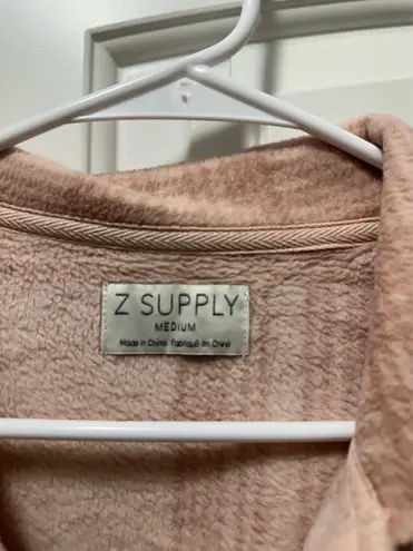 Z Supply Pink Thick Shacket Plaid Button Up thumbnail 3