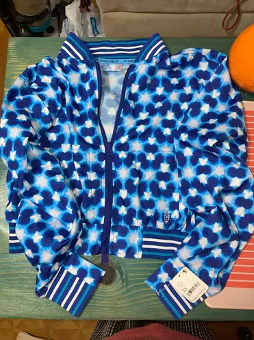 Free People Movement NWT Top Seed Printed Tennis Jacket