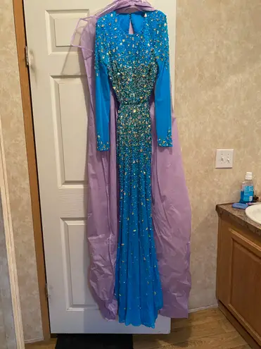 Prom Dress Blue Size 4