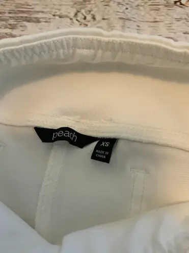 Peach Gym.Work.Play White Pants