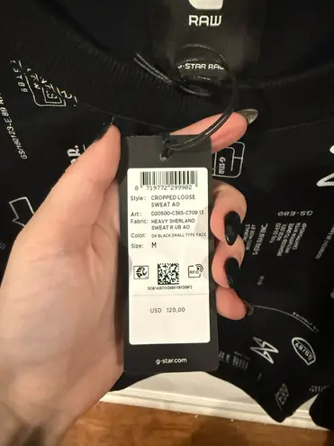 G-star Raw NWT - Women's Cropped Loose Sweater Allover