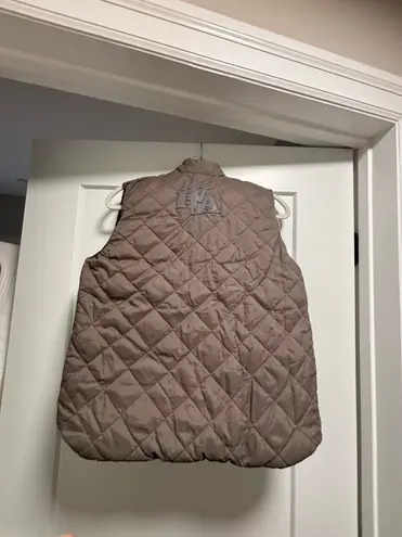 Reversible Purple/Beige Puffer vest Purple Size XS