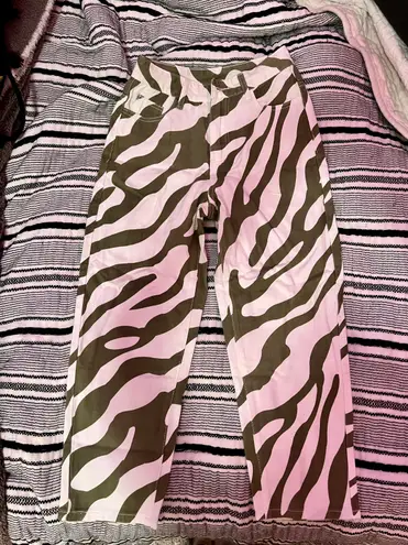 SheIn Petite Zebra Stripe Jeans