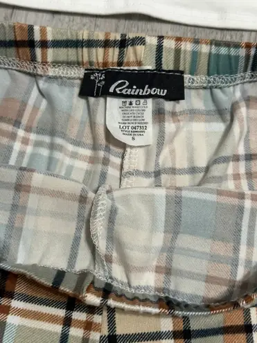 Rainbow Mint Green Plaid Two Piece Outfit