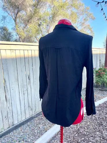 Velvet Heart Black Button Up Blouse