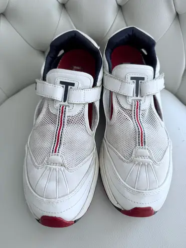 Tommy Hilfiger Vintage  Sneakers Women’s Size 9.5 White Red Retro Athletic Shoes - Image 6