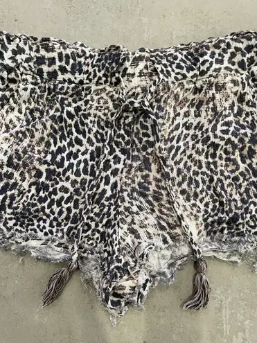 REWASH Cheetah Print Shorts