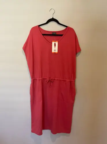 32 Degrees Heat 32 Degrees Women's V-neck Dress,garnet rose, xxl