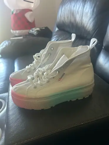 Superga  High Top Platform Sneakers  - Image 4