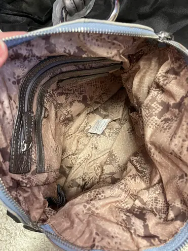 B Makowsky B. Makowsky Vintage Blue and Grey Camo Purse NWT