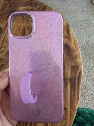 Loopy Cases Lavender Sparkle iPhone 15 plus Loopy Case - Image 1