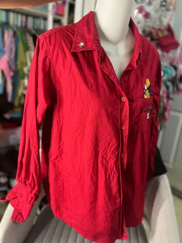 Disney Winnie The Pooh Button Down Top