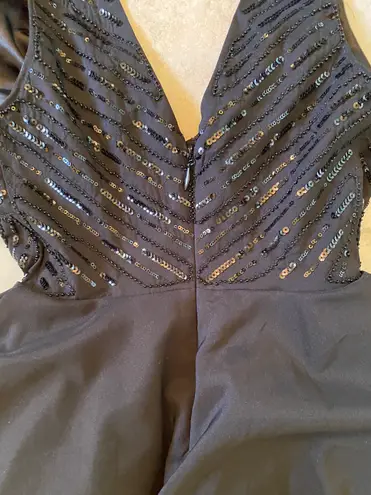 Bebe NWT  sparkly black mini dress