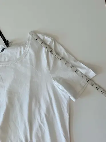 Noisy May White Back Bow Criss Cross Short Sleeve Tee Size Large Designer New