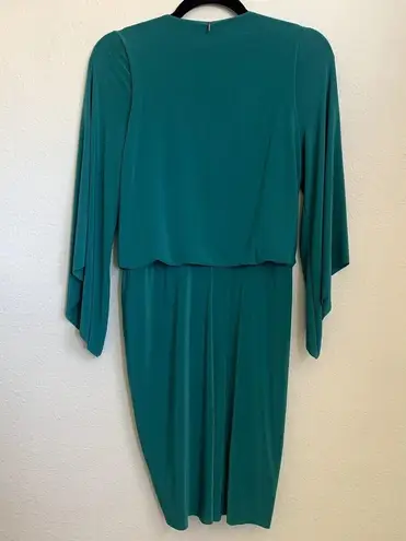 MISA Los Angeles NWT Long Sleeve Knot Dress in Eucalyptus