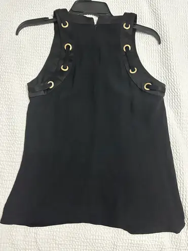 Ramy Brook square neckline grommet sleeveless top