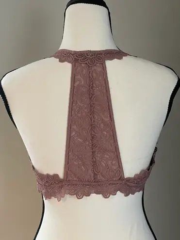 Aerie NWOT! , Light Mauve, Padded, Racerback, Lace Bralette. Size Medium.