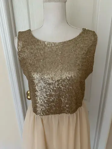 Maison Jules NWT Woman’s Beige Dress, Sz L