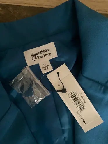 The Drop Women's Blue Sapphire Double Breasted Blazer by @signedblake