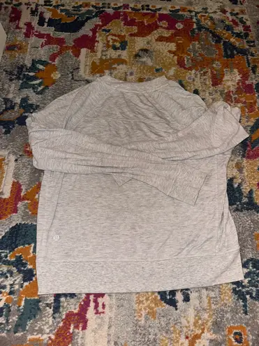 Lululemon Heather Grey Lightweight Crewneck