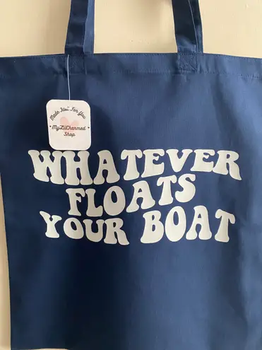 Handmade What Ever Floats Your Boat Tote Bag 