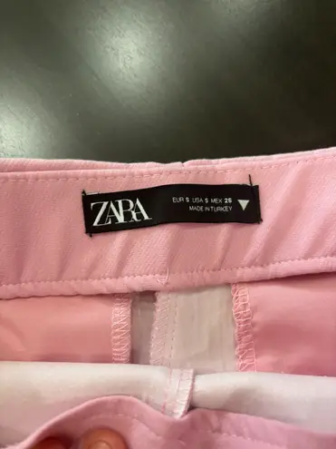 ZARA Pink Asymmetrical Mini Skort