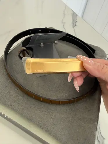 Tom Ford Croc Embossed Belt