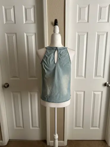 Vanilla Star Jeans Vanilla Star Halter Cotton Denim Top Size Medium 