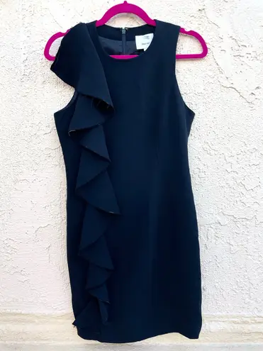 Cinq à Sept Cinq a Sept Kimberlin ruffled black cocktail mini dress size 6 small