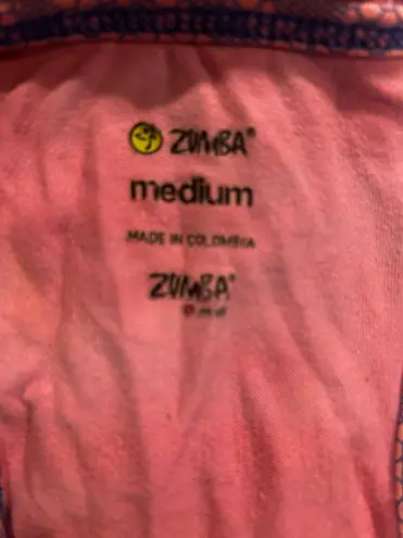 Zumba Women's athletic purple/pink Wonder Racerback Top, size Medium