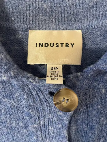 Industry Blue Button Up Sweater