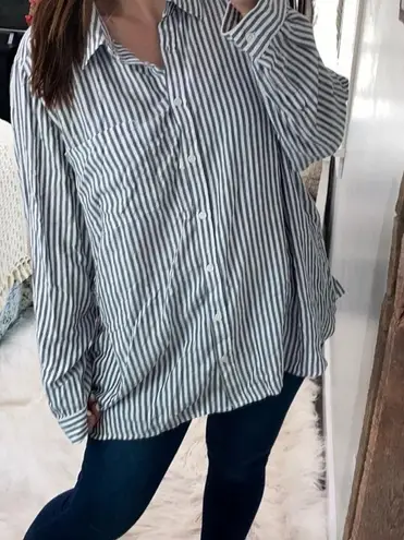 Terra & Sky striped button down top size 2X new with tags
