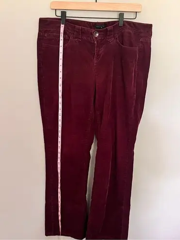 Tommy Hilfiger  Maroon Corduroy Bootcut Pants - Size 10