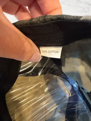 NWOT Camo Hat Criss Cross Back High Ponytail Black Gray