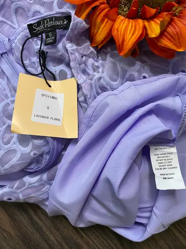 Unique Vintage NWT VINTAGE SMAK PARLOUR Lavender Floral 60’s Mini Dress | SMALL