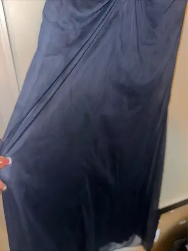 Alex Evenings Elegant Navy Evening Gown with sequins size 8