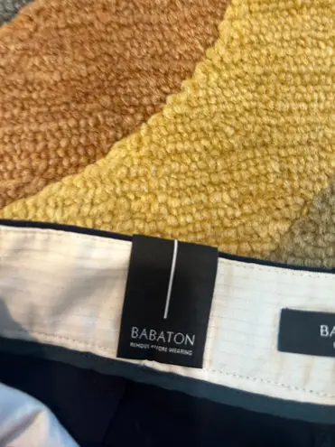 Babaton NWT Aritzia Elliott Low Rise Slim Leg Ankle Trouser Pants Navy Blue 2