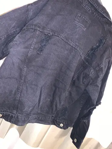 Forever 21 Distressed Denim Jacket