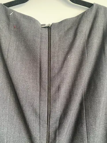 Tahari Dark Gray Charcoal Work sneath formal Dress Size 8 brand new