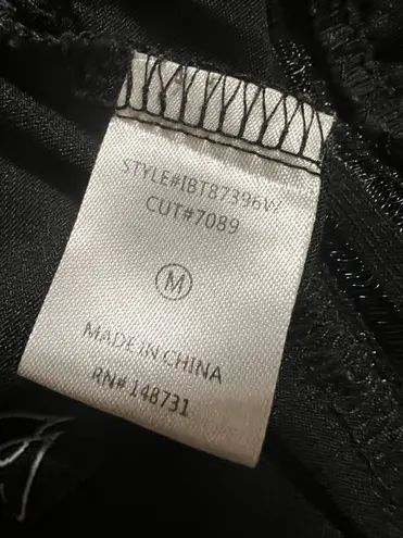 UNBRANDED Black Go Deep Lace V Bodysuit Size M