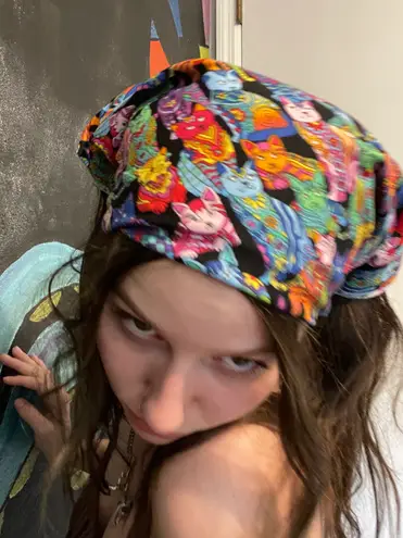 trippy cat bandana Multiple