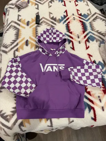 Vans Checkered Hoodie Purple Size M 35 46 Off Retail From Kennedie