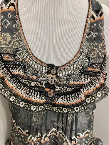 Solitaire Sheer Ruffle Top