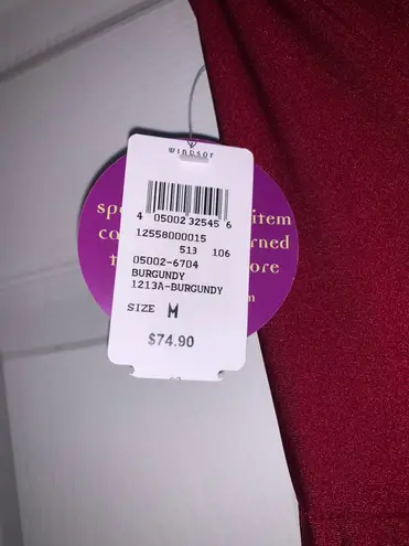 Windsor Annalise Red Formal Prom One Shoulder Dress