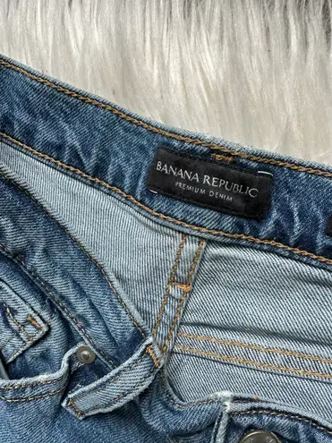 Banana Republic Distressed Ankle Straight Jeans