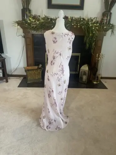 Ronni Nicole by Ouida | Vintage 90's Y2K Size 14 Fairy Flower Pink Long Dress