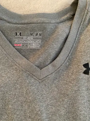 Under Armour Gray Long Sleeve V Neck