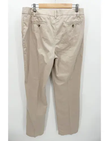 Pendleton Khaki Tan 100% Cotton Straight Pants Women's Size 12 Tall 12T
